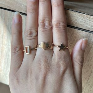 Fashion Rings (Set Of 3)