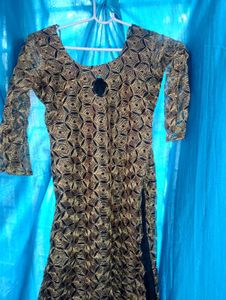 Gold & Black Party Dress