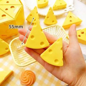 Cheese Block Erasers (Pack Of 2)