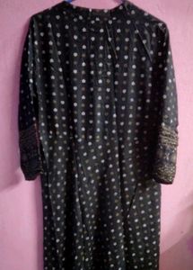Black long gown for women