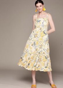 LABEL RITU KUMARFloral Print A-line Dress with Spa