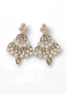 Glamorous Crystal Chandelier Earrings