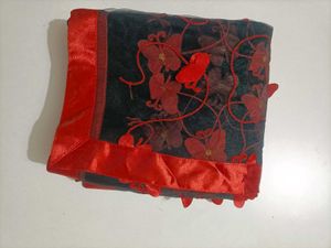 Elegant Floral Embroidered Scarf