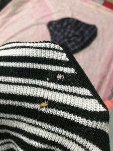 Striped Knit Crop Top