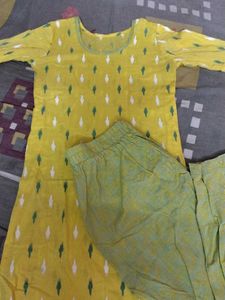 Beautiful Cotton Kurti Pant Set