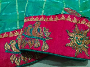 Sea Green Fancy Saree