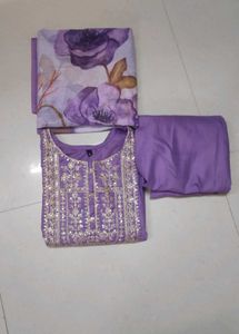 Elegant Purple Kurta Set