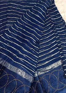 Elegant Navy Blu Saree