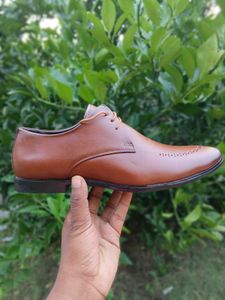 Men's Brown Leather Dress Shoes