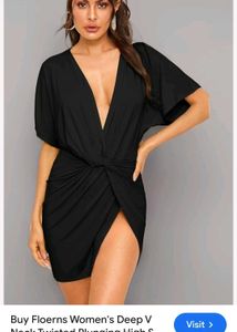 Shein Deep V Neck Kont Dress