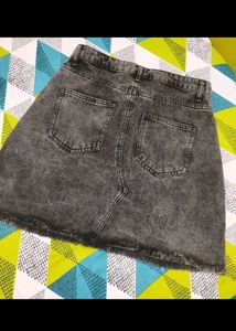 ALERT🚀New WithoutTag CharcoalGrey Mini Denim Skir