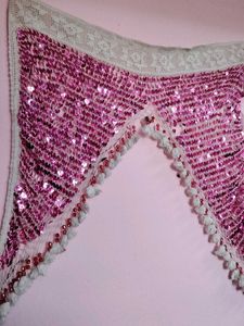 Pink Sequin Curtain