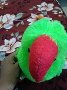 Green Plush Parrot Toy , Gaming Finger,Adopter ,