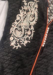 Black embroidered kurta 🖤