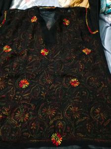 Embroidered Short Chikankari Kurta