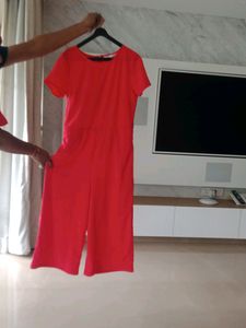 Red Jumpsuit Withbelt