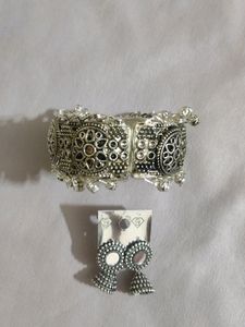 Bracelet And Earring Set Oxidized Jewellery