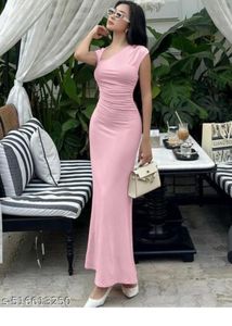 Elegant Pink Maxi Dress