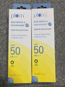 Plum Rice Water Sunscreen SPF 50 Pack 2