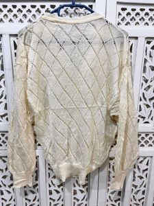 🎀Imported Elegant Cream Knit Cardigan B