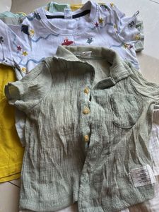 Combo 12 NoBoys&#39; Striped Tee &amp; Shorts Set