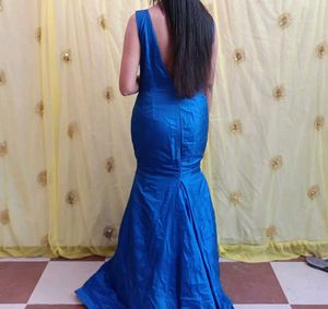 Blue Fish cut Gown