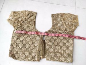 Golden Net Designer Blouse