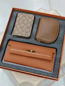 IMPORTED DESIGNER 3 PCS WALLET GIFT SET WD BOX