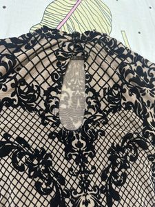 Patterned Long Sleeve Top