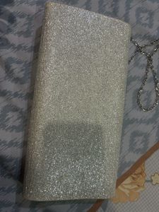 Silver Shinning Clutch