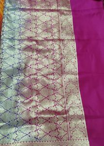 Elegant Pink Banarasi Saree
