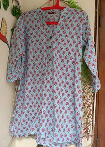 Floral Print Tunic Top