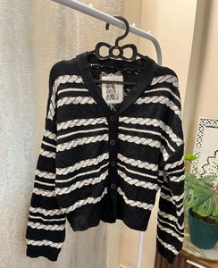 Striped Knit Cardigan