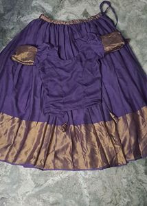 Traditional Look Occasional And Casual Wear Skirt And Top Set