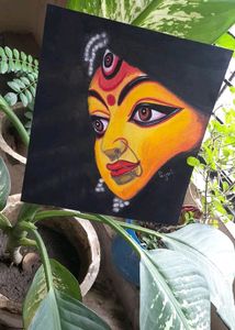 Handmade Painting Of Maa Durga The Goddess