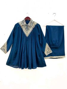 🌺Beautiful Navy -Blue Plazoo Set🌺