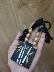 Bamboo Pendant Necklace