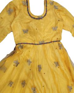 Yellow Georgette Frock
