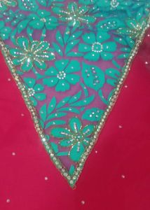 heavy party saree