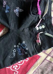 6 -7 Year Girl Black Jeans