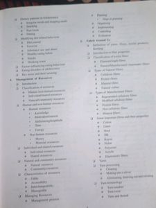 Home Science 11th Class Book