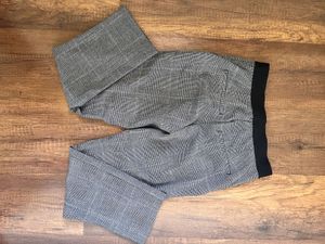 Grey Checked Trousers