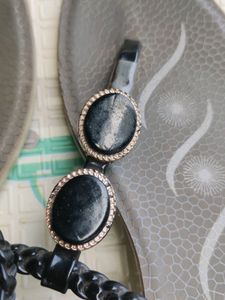 Black Good Condition Sandals