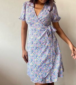 Floral Wrap dress