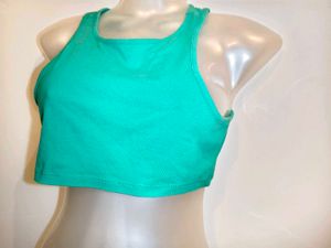 Size Small H&amp;M Green Sports Crop Top
