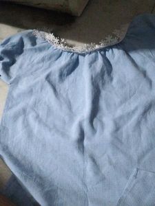 Blue Checkered Top
