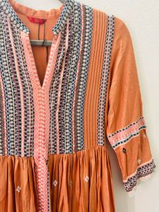 W Orange Dress