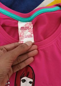 Girls Pink T-shirt with Design