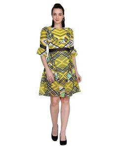 Patterned Mini Dress