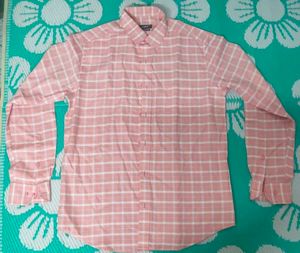 Expose Peach Checkered Shirt